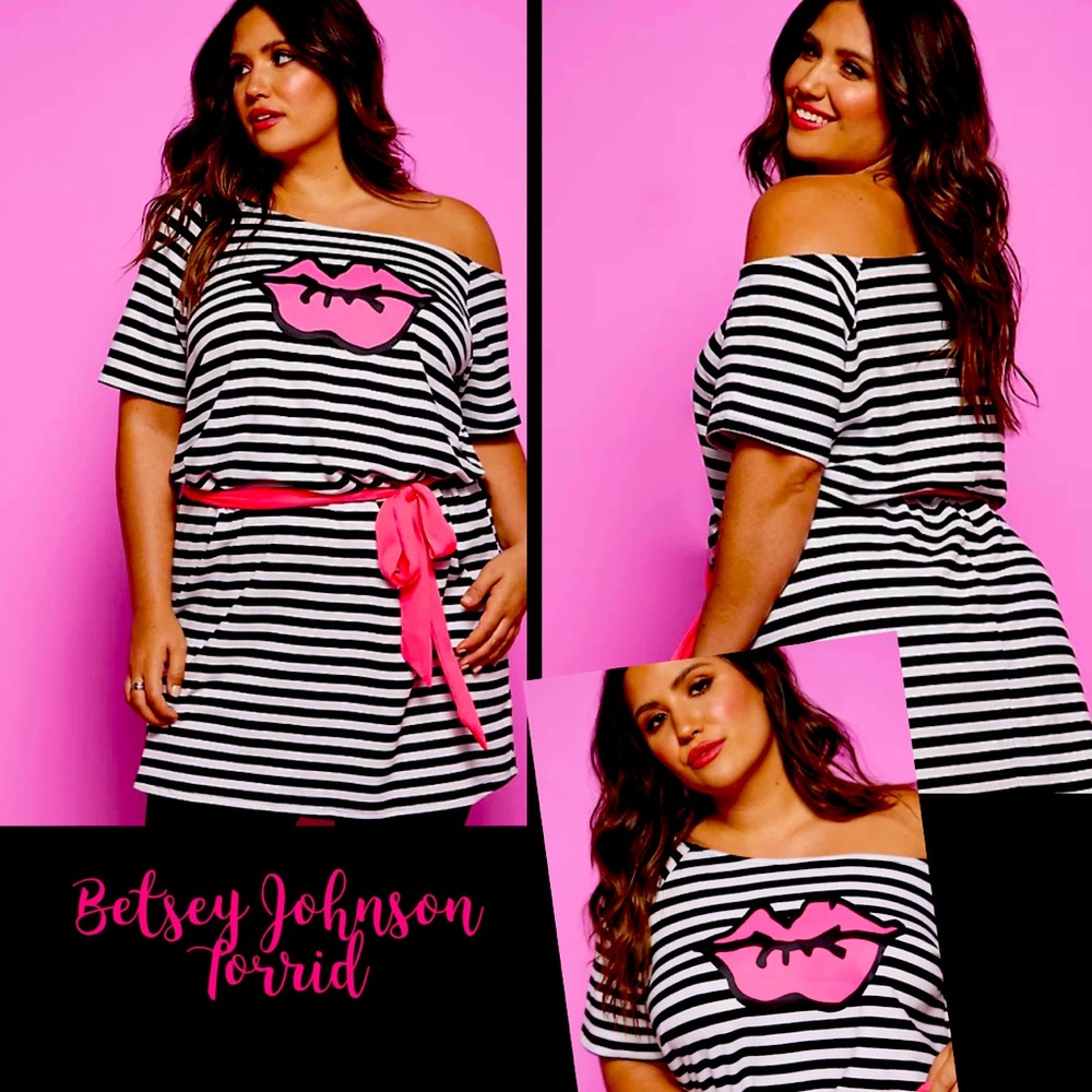 Betsey Johnson off shoulder dress by Torrid.